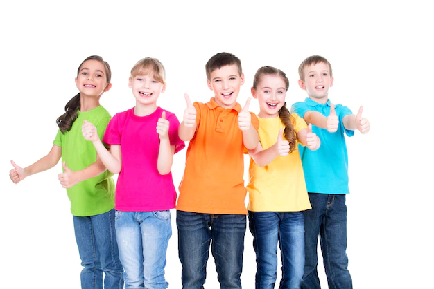 group-of-happy-kids-with-thumb-up-sign-in-colorful-t-shirts-standing-together-isolated-on-white_186202-4917 (1)